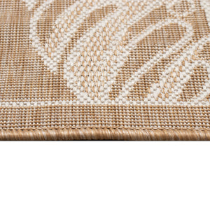 Trans-Ocean Liora Manne Carmel Collage Casual Indoor/Outdoor Power Loomed 87% Polypropylene/13% Polyester Rug Sand 7'10" x 9'10"