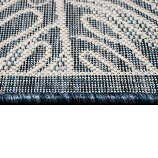 Trans-Ocean Liora Manne Carmel Collage Casual Indoor/Outdoor Power Loomed 87% Polypropylene/13% Polyester Rug Navy 7'10" x 9'10"