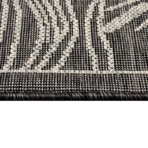 Trans-Ocean Liora Manne Carmel Collage Casual Indoor/Outdoor Power Loomed 87% Polypropylene/13% Polyester Rug Black 7'10" x 9'10"