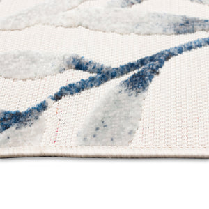 Trans-Ocean Liora Manne Canyon Vines Casual Indoor/Outdoor Power Loomed 87% Polypropylene/13% Polyester Rug Ivory 7'8" x 9'10"