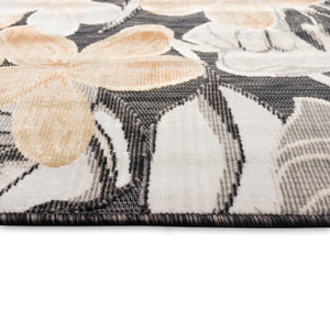 Trans-Ocean Liora Manne Canyon Paradise Casual Indoor/Outdoor Power Loomed 87% Polypropylene/13% Polyester Rug Charcoal 7'8" x 9'10"