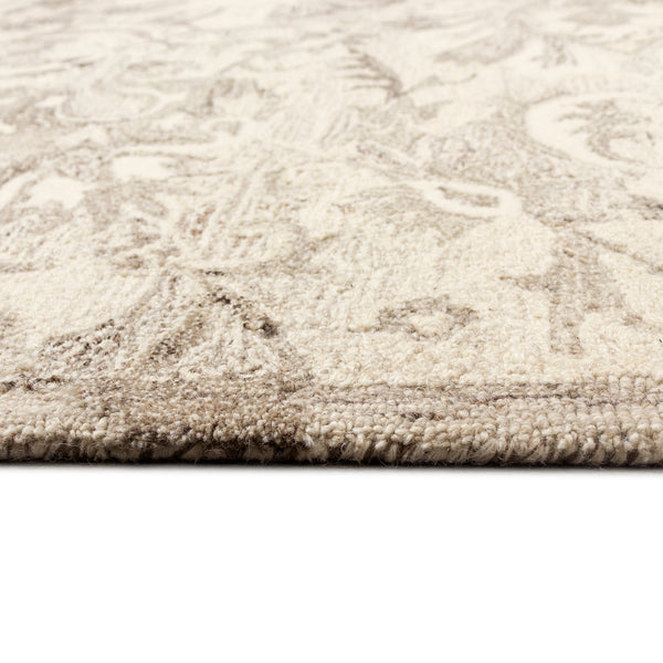 Trans-Ocean Liora Manne Hana Flora Classic Indoor Hand Tufted 100% Wool Rug Natural 8'3" x 11'6"