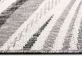Trans-Ocean Liora Manne Malibu Waves Casual Indoor/Outdoor Power Loomed 88% Polypropylene/12% Polyester Rug Charcoal 7'10" x 9'10"