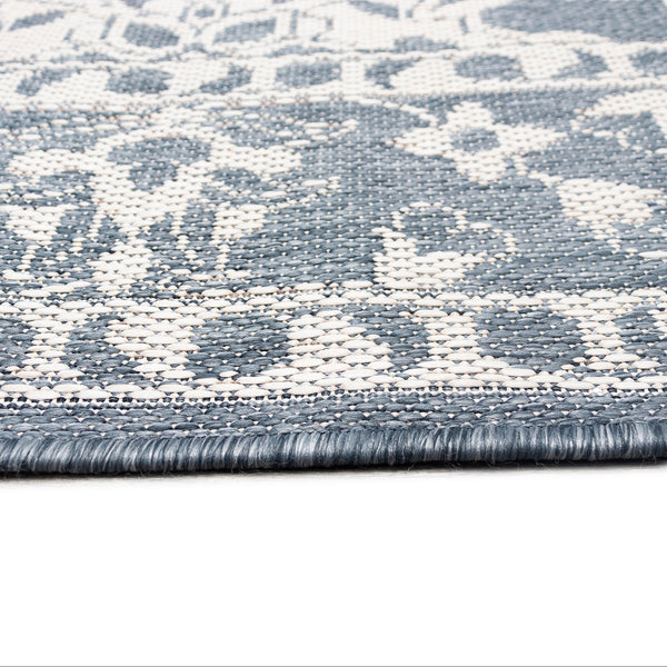 Trans-Ocean Liora Manne Malibu Kashan Casual Indoor/Outdoor Power Loomed 88% Polypropylene/12% Polyester Rug Slate 7'10" x 9'10"