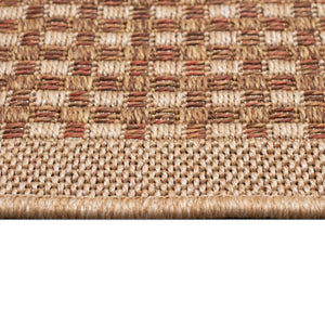 Trans-Ocean Liora Manne Monterey Basket  Indoor/Outdoor Power Loomed 91% Polypropylene/9% Polyester Rug Terracotta 7'10" x 9'10"