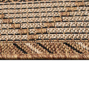 Trans-Ocean Liora Manne Monterey Delicate Diamond  Indoor/Outdoor Power Loomed 91% Polypropylene/9% Polyester Rug Black 7'10" x 9'10"