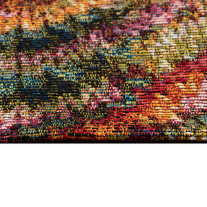 Trans-Ocean Liora Manne Marina Ripple Casual Indoor/Outdoor Power Loomed 75% Polypropylene/25% Polyester Rug Multi 7'10" x 9'10"