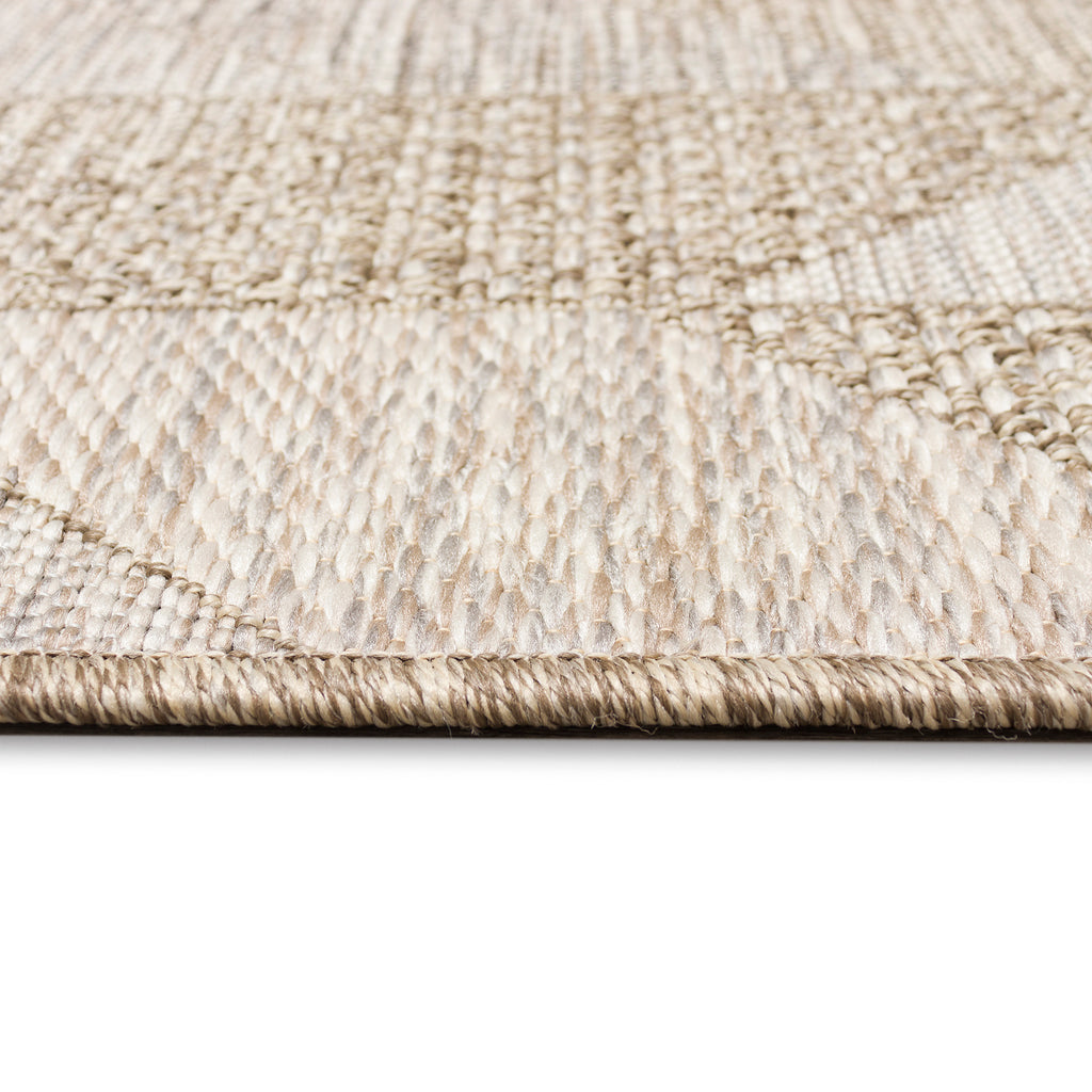 Trans-Ocean Liora Manne Orly Angles Casual Indoor/Outdoor Power Loomed 100% Polypropylene Rug Natural 7'10" x 9'10"