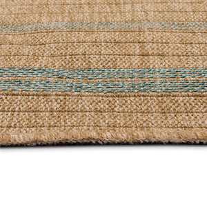 Trans-Ocean Liora Manne Sahara Multi Border Casual Indoor/Outdoor Power Loomed 91% Polypropylene/9% Polyester Rug Aruba 7'10" x 9'10"