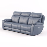 Southern Motion Showstopper 736-61P NL Transitional  Leather Zero Gravity Power Headrest Reclining Sofa 736-61P NL 957-60