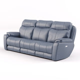 Southern Motion Showstopper 736-61-95P NL Transitional  Leather Zero Gravity Power Headrest Reclining Sofa with SoCozi Massage 736-61-95P NL 957-60