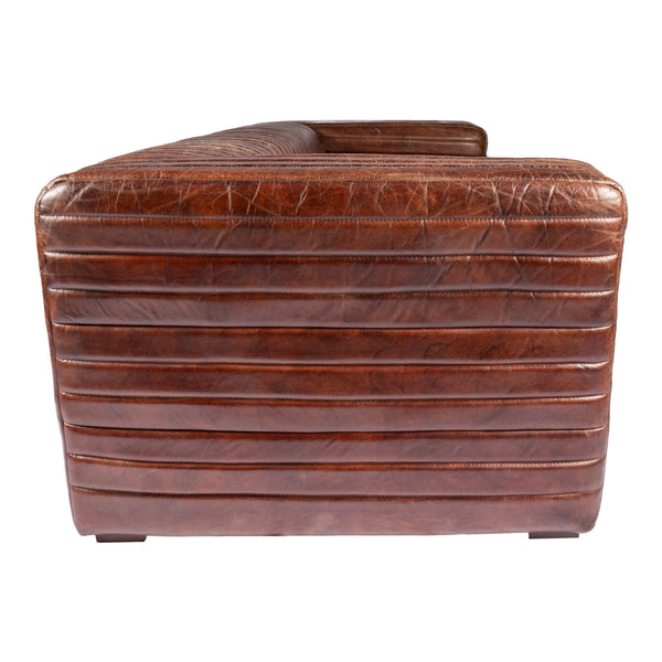 Moe's Home Castle Sofa Brown