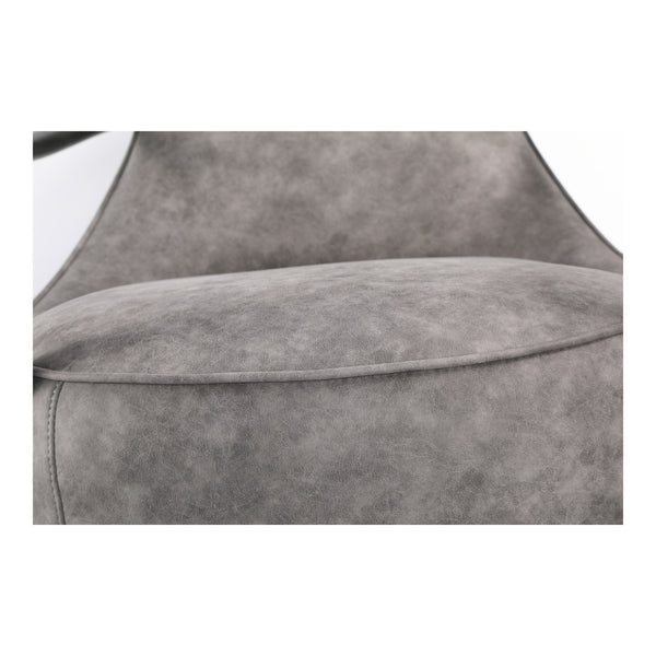 Moe's Home Carlisle Club Chair Grey Velvet