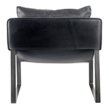 Connor Club Chair Onyx Black Leather