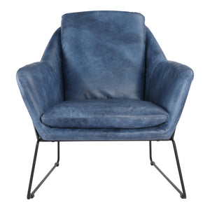 Moe's Home Greer Club Chair Blue