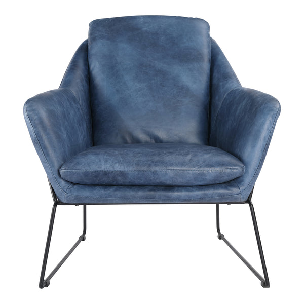 Moe's Home Greer Club Chair Blue