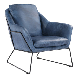 Moe's Home Greer Club Chair Blue
