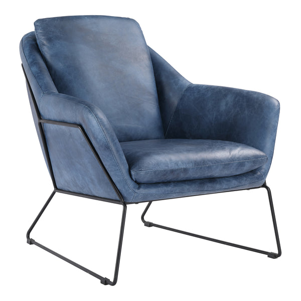 Moe's Home Greer Club Chair Blue