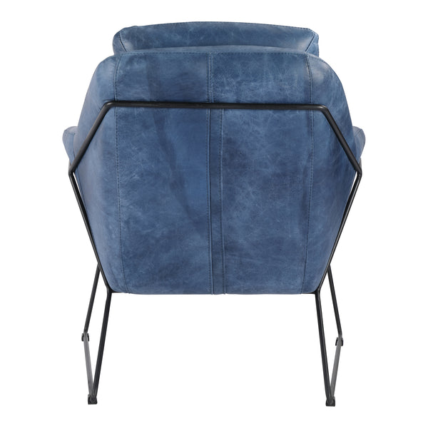 Moe's Home Greer Club Chair Blue