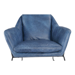 Moe's Home Greer Club Chair Blue
