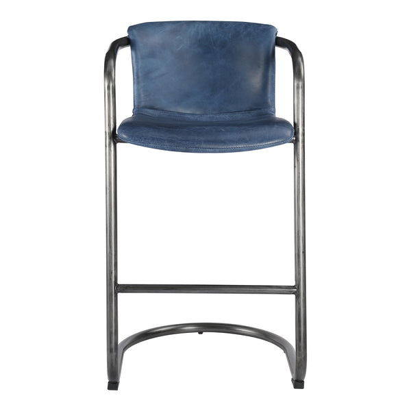 Moe's Home Freeman Barstool Blue-M2