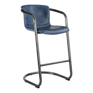 Moe's Home Freeman Barstool Blue-M2