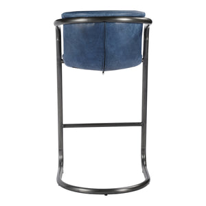 Moe's Home Freeman Barstool Blue-M2