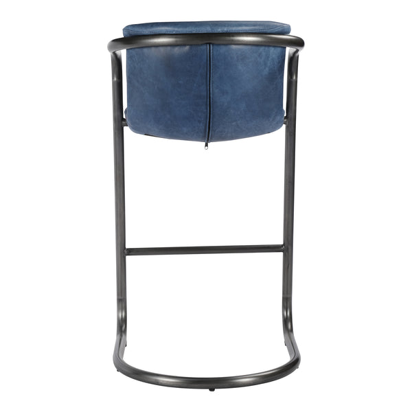 Moe's Home Freeman Barstool Blue-M2