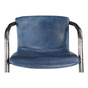 Moe's Home Freeman Barstool Blue-M2
