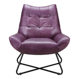 Moe's Home Graduate Lounge Chair Purple