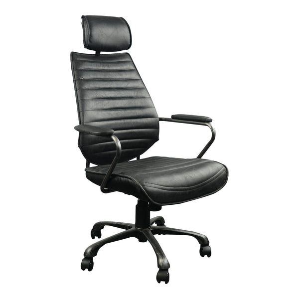 Moe's Home Executive Swivel Office Chair Black