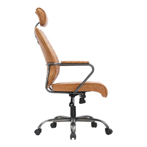 Moe's Home Executive Swivel Office Chair Cognac