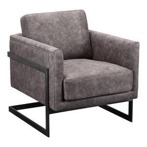 Moe's Home Luxley Club Chair Grey Velvet