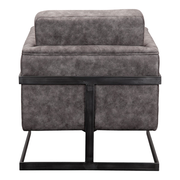 Moe's Home Luxley Club Chair Grey Velvet