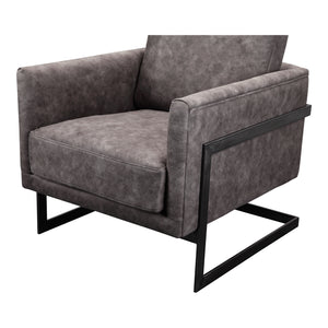 Moe's Home Luxley Club Chair Grey Velvet