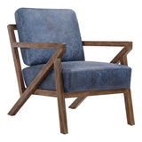 Moe's Home Drexel Arm Chair Blue