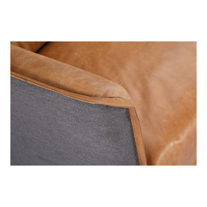 Moe's Home Messina Leather Sofa Cognac
