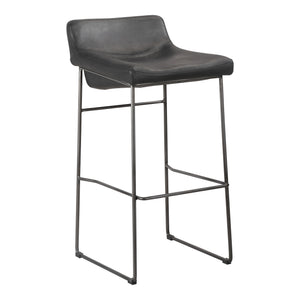 Moe's Home Starlet Bar Stool Black M2