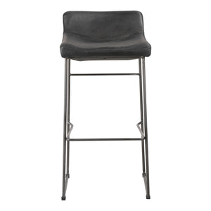 Moe's Home Starlet Bar Stool Black M2