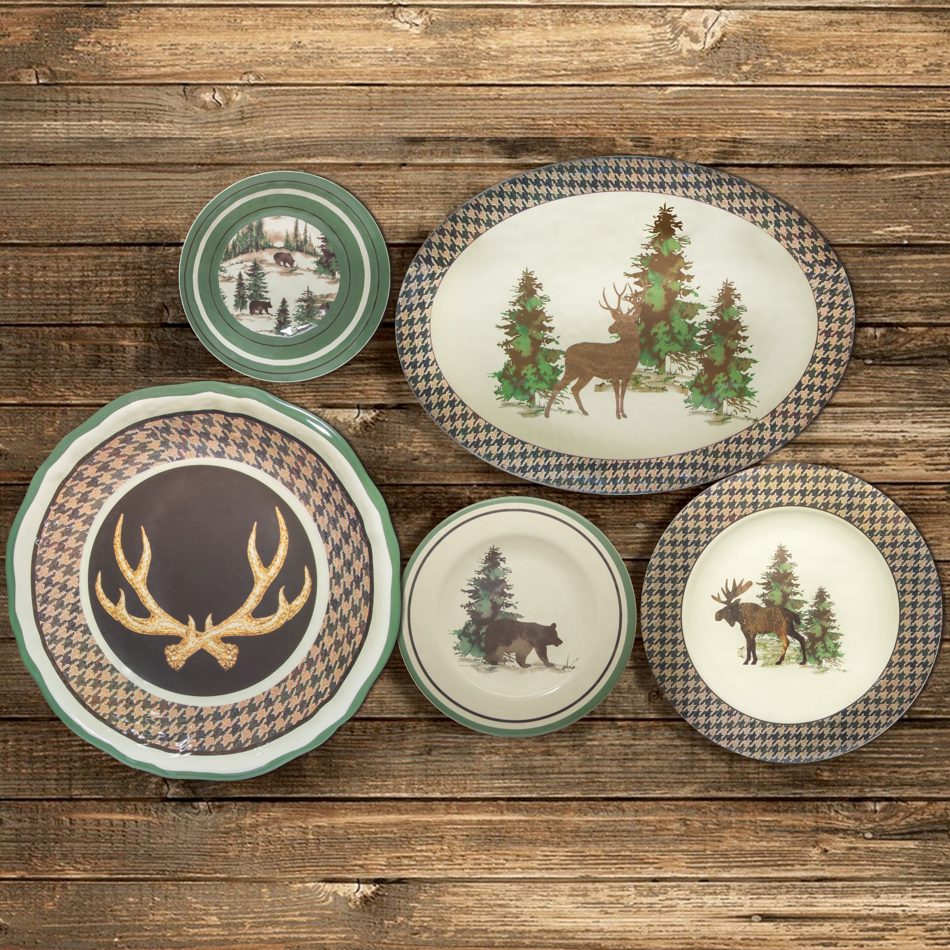 Joshua Melamine Dinnerware Set - Thumbnail 2
