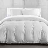 HiEnd Accents Hera Washed Linen Flange Duvet Cover Set PK1927-SK-GY Gray Face: 70% viscose, 30% linen; Back: 100% cotton 110x96x0.5