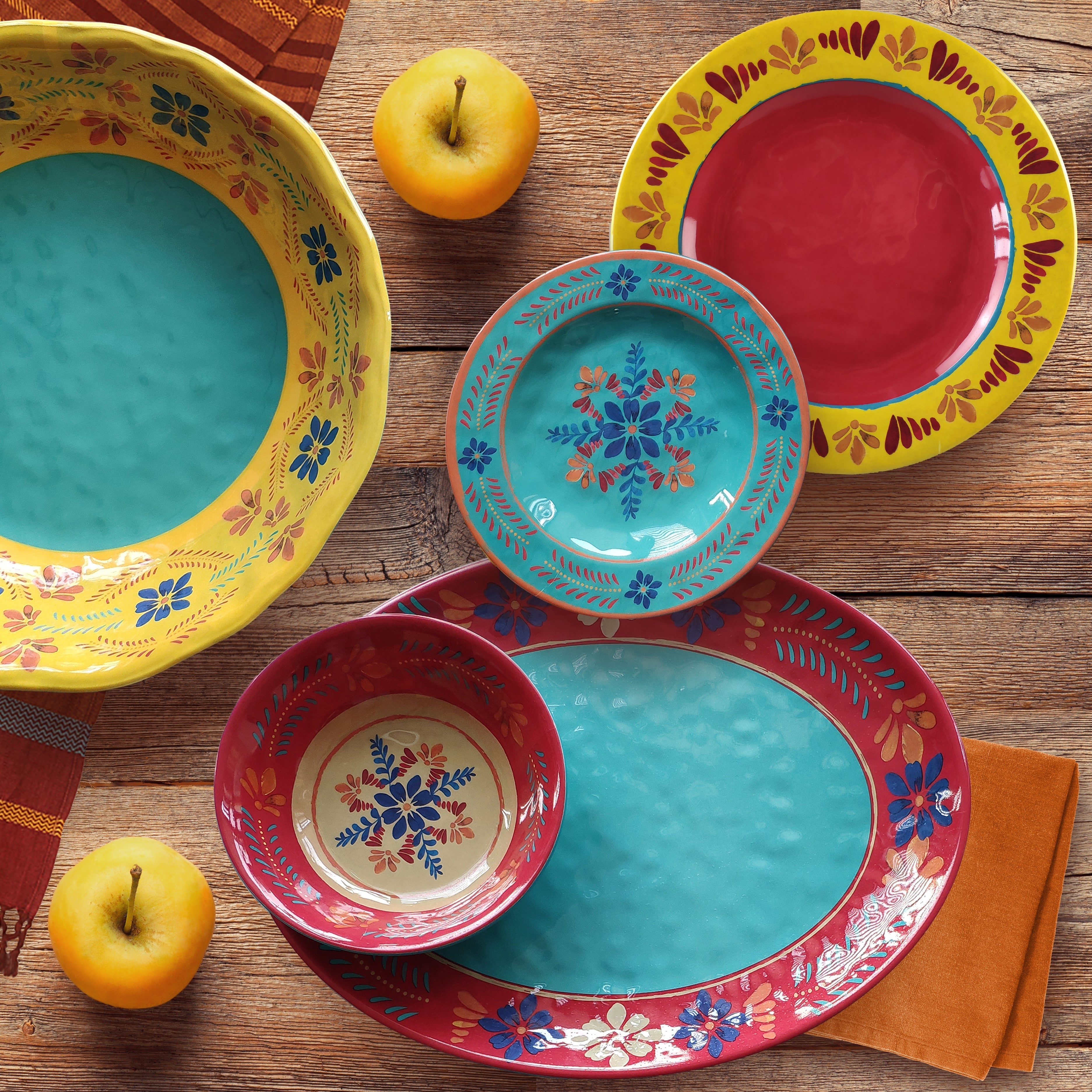 Bonita 14-Piece Talavera Melamine Set