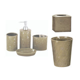 HiEnd Accents Savannah Bathroom Sets PK400106-OS-TP Taupe Ceramic 