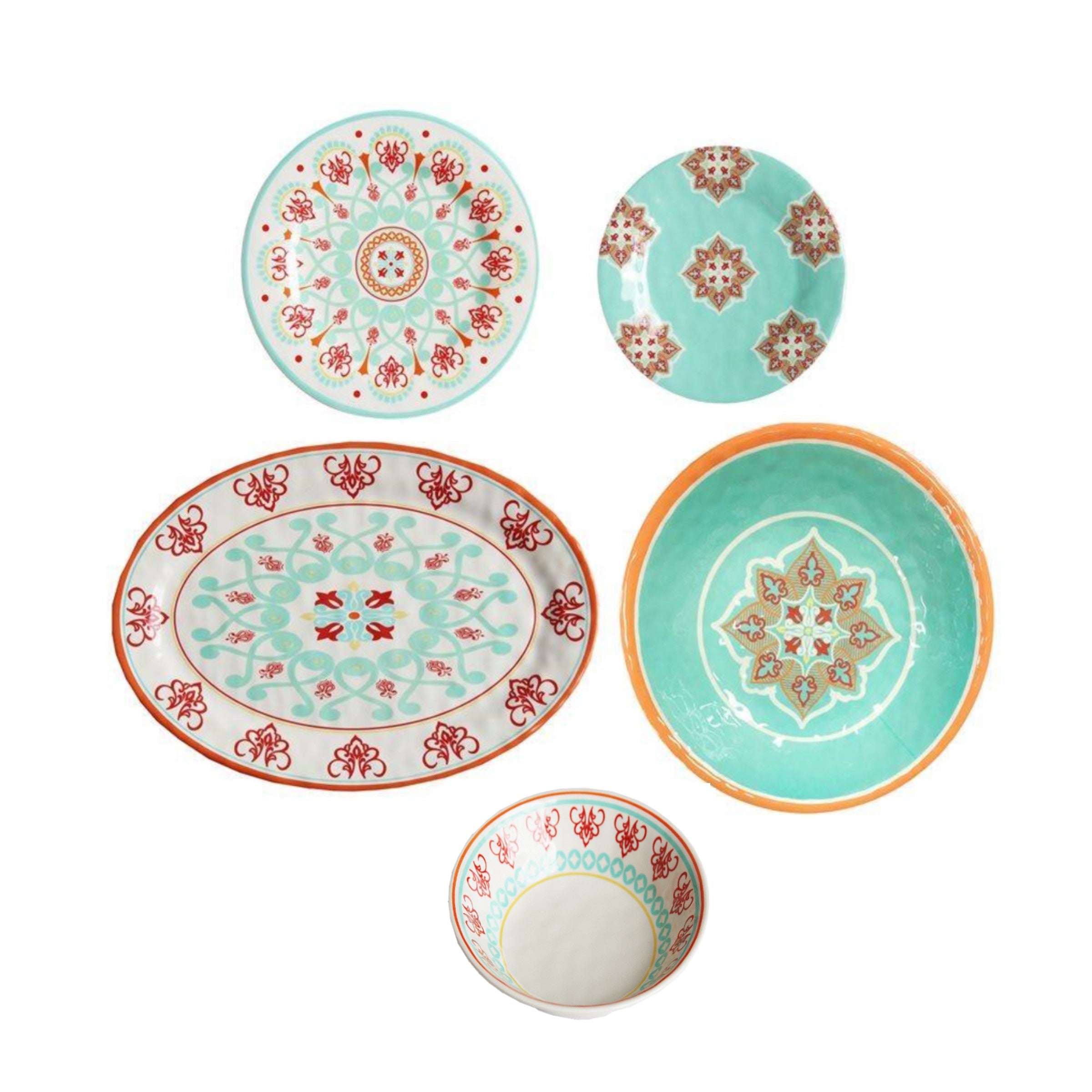 Western Melamine Dinnerware Set - Thumbnail 3