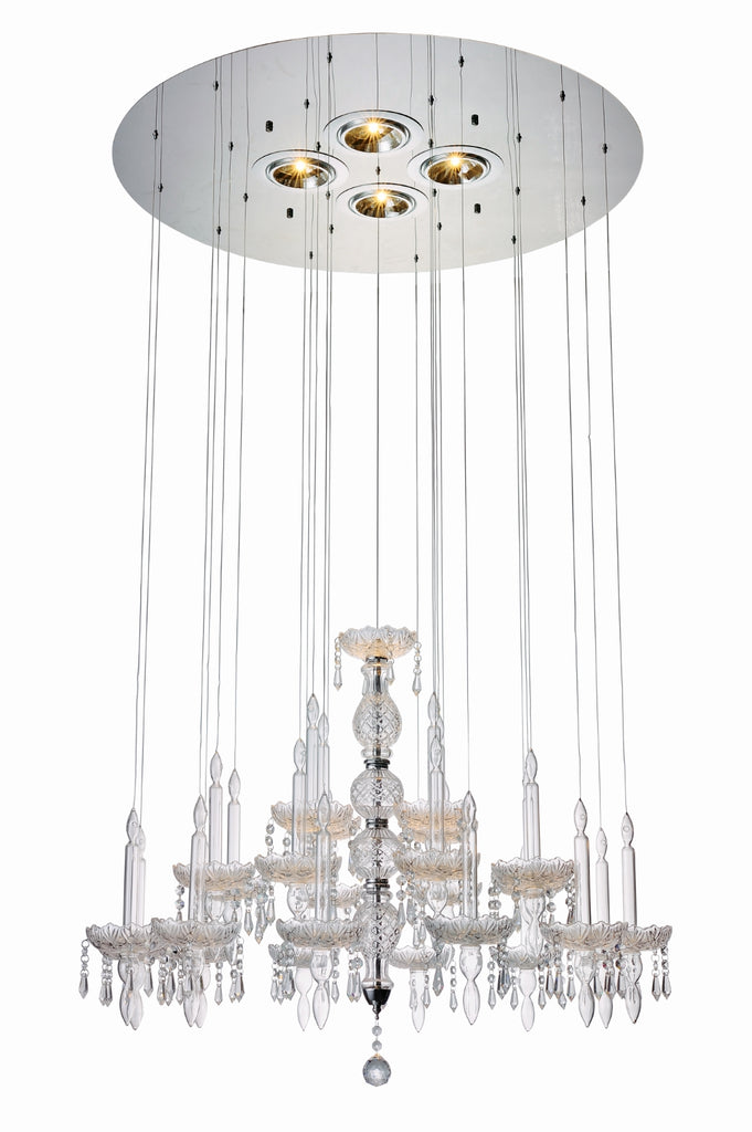 Macy Pendant Lamp Clear Glass And Crystal