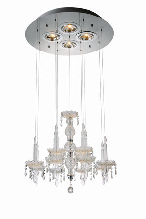 Macy Pendant Lamp Clear Glass And Crystal