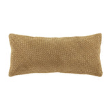 HiEnd Accents Woven Suede Lumbar Pillow PL5108-LS-BU Butterscotch Shell: 100% leather; Fil: 100% waterfowl feathers 14x30
