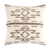 HiEnd Accents Maguey Handwoven Square Pillow PL8000P2 Natural, Tan Face: 100% sheepswool; Back: 100% cotton canvas; Fill: 95% feather, 5% down 20x20