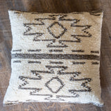 HiEnd Accents Maguey Handwoven Square Pillow PL8000P2 Natural, Tan Face: 100% sheepswool; Back: 100% cotton canvas; Fill: 95% feather, 5% down 20x20