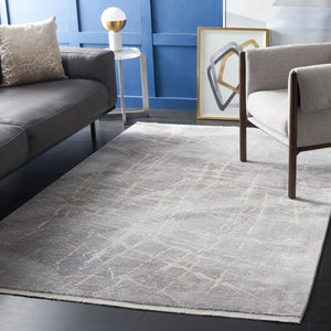 Safavieh Platinum 542 Power Loomed Modern Rug Grey / Light Grey 9' x 12'